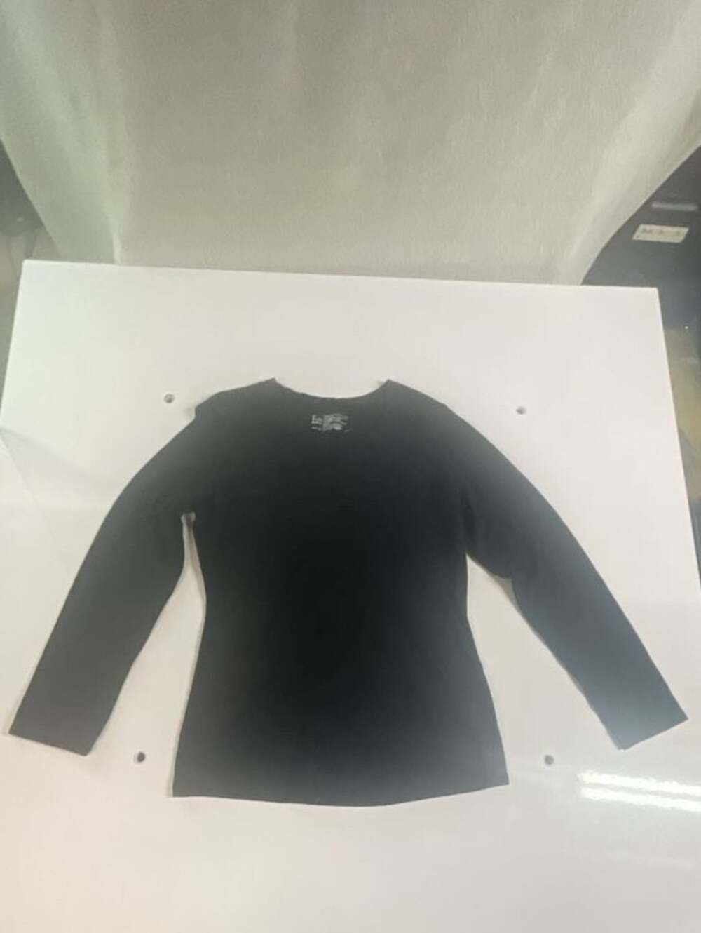 Felina Long Sleeve Crew Neck Tee Black Size L